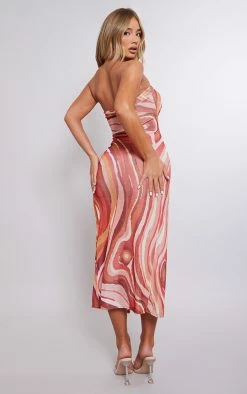 Orange Abstract Print Acetate Slinky Cut Out Halter Midaxi Dress -US Dresses Sales Store f6938bbb76f1d3a62215152595d73044bf5c80aa cne7747 2