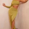 Shape Olive Slinky One Shoulder Cut Out Side Maxi Dress -US Dresses Sales Store f7a8c602f487aa6110b2881a4bd0404bdcb5119a cna6052 1
