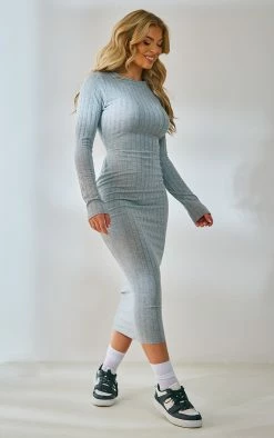 Grey Wide Rib Tie Back Midi Dress -US Dresses Sales Store fab29b7e564b49af80b36d7f37cfff9612e1d602 cnd4073 2