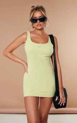 Petite Sage Plt Sport Strappy Mini Dress